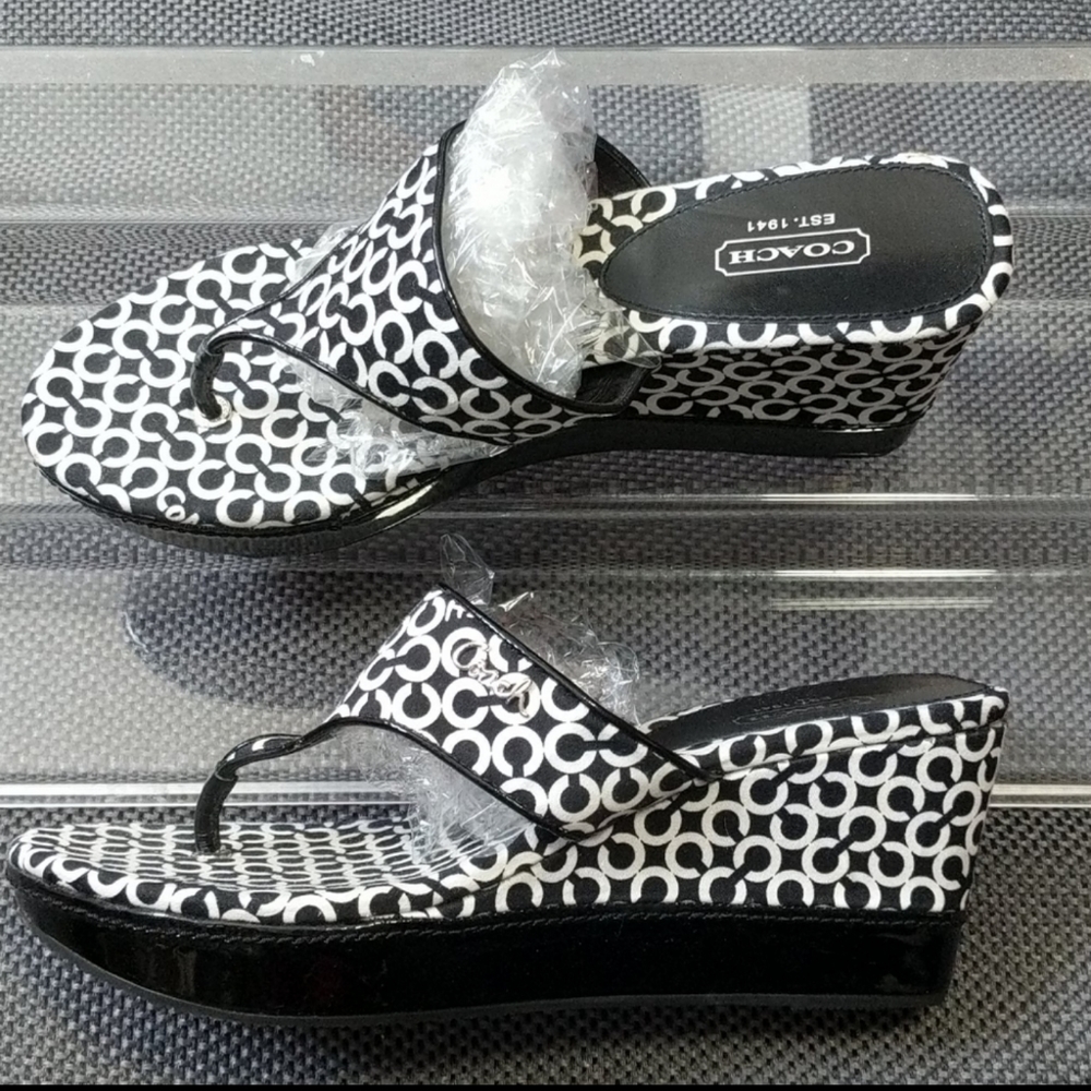 NFSD2SC Coach Felecia Platform Sandals Size 9B - Picture 2 of 8